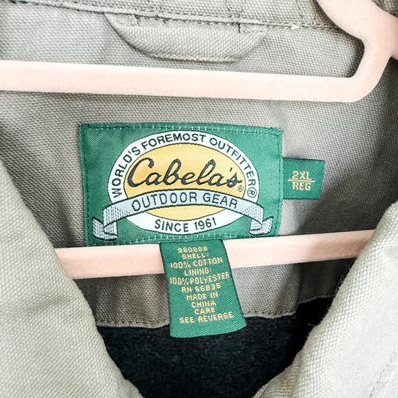 Vintage Cabela's Outdoor Gear Canvas Utility Vest Mens 2XL Gorpcore Outdoor - Picture 5 of 7